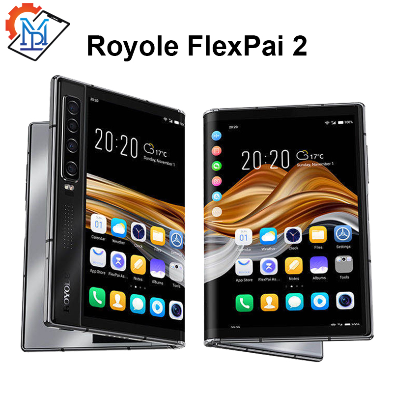 Royole-플렉스파이 2 접이식 휴대폰, 7.8 인치 화면, 8GB + 256GB, 스냅드래곤 865, 옥타코어, 워터스 2.0, 스마트폰